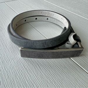 WHBM GRAY suede belt